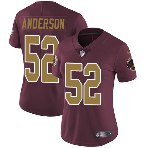 Nike Redskins #52 Ryan Anderson Burgundy Red Alternate Women's Stitched NFL Vapor Untouchable Limited Jersey